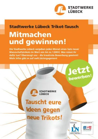 Bild: Handballer vom TuS Lübeck gewinnen neues Outfit