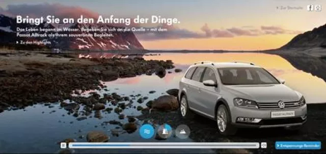 Bild: argonauten G2 entwickeln Webspecial für Volkswagen Passat Alltrack
