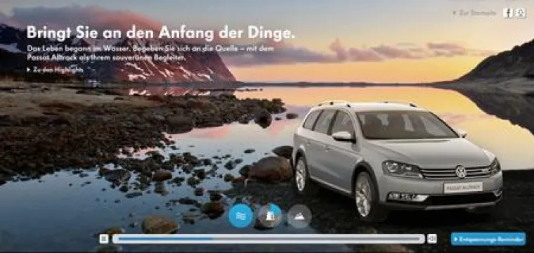 Bild: argonauten G2 entwickeln Webspecial für Volkswagen Passat Alltrack