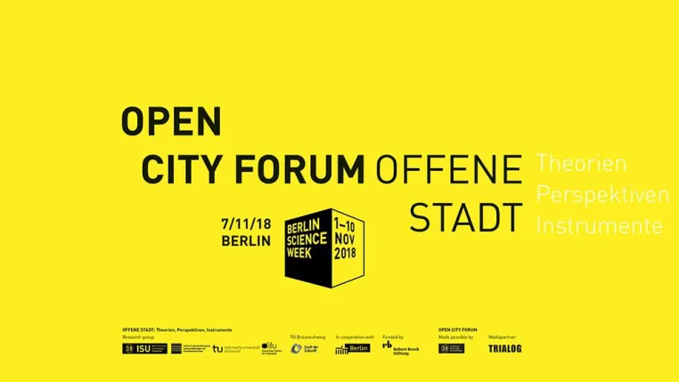 Forum Offene Stadt 2018 zu Herausforderungen und Chancen der von Offenheit in Stadt und Gesellschaft Bild: Forum Offene Stadt 2018 zu Herausforderungen und Chancen der von Offenheit in Stadt und Gesellschaft