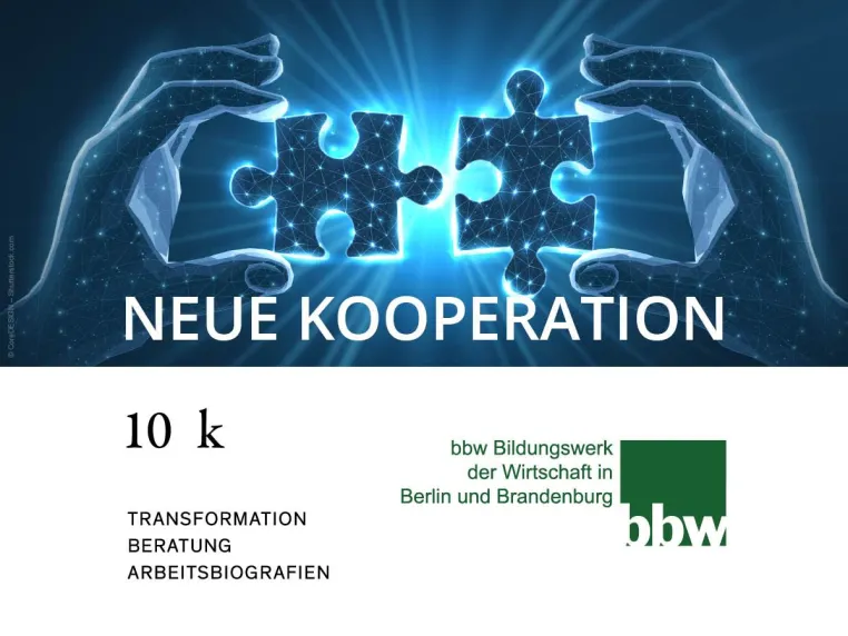 Bild: Neue Partnerschaft zwischen bbw Gruppe und 10 k Beratung 