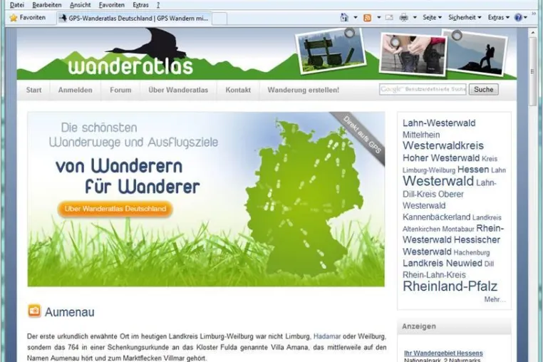 Bild: GPS Wanderatlas ausgezeichnet
