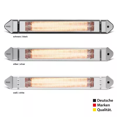 Bild: Die Innovation für Terrassen: Carbon Heizstrahler Teras 25 mit 2500 Watt, IP65 und Fernbedienung