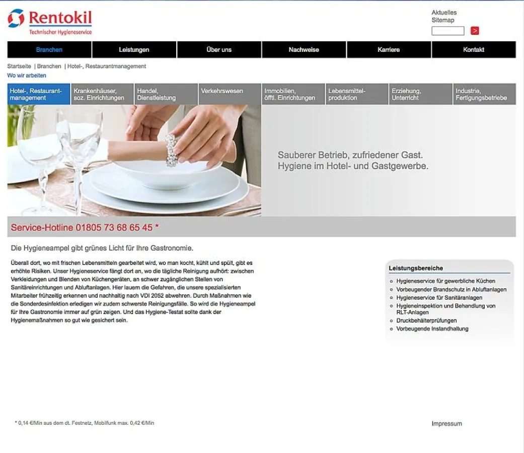 Rentokil Technischer Hygieneservice