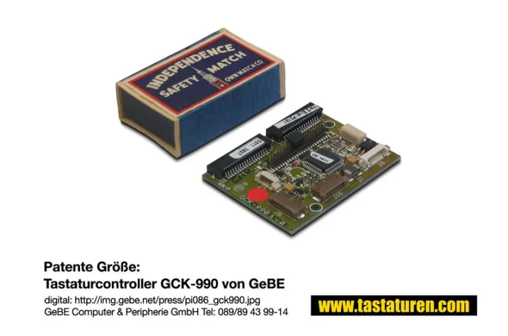 Bild: Patente Größe: Tastaturcontroller GCK-990 von GeBE