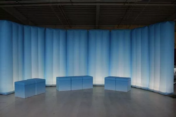 Bild: Mobile aufblasbare Messemodule im Aufwind