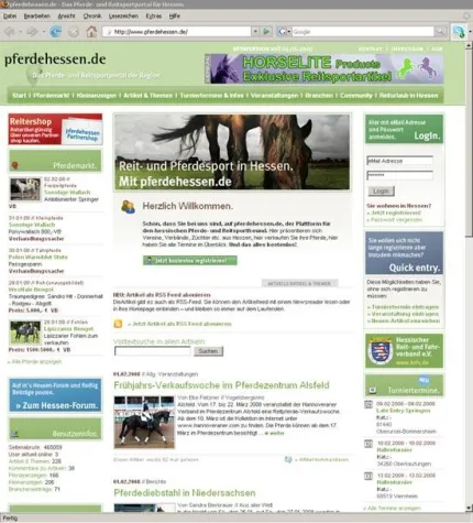 Bild: Sechs Monate pferdehessen.de