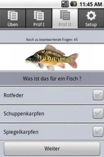 Angelkurs für Android Smartphones: Mobiles Lernprogramm für die Prüfung des Fischereischeins! Bild: Angelkurs für Android Smartphones: Mobiles Lernprogramm für die Prüfung des Fischereischeins!