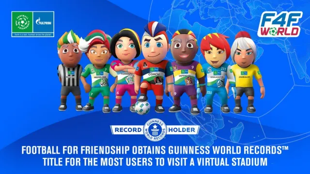 Bild: Football for Friendship stellt neuen GUINNESS WORLD RECORDS™ für die meisten Nutzer eines virtuellen Stadions 