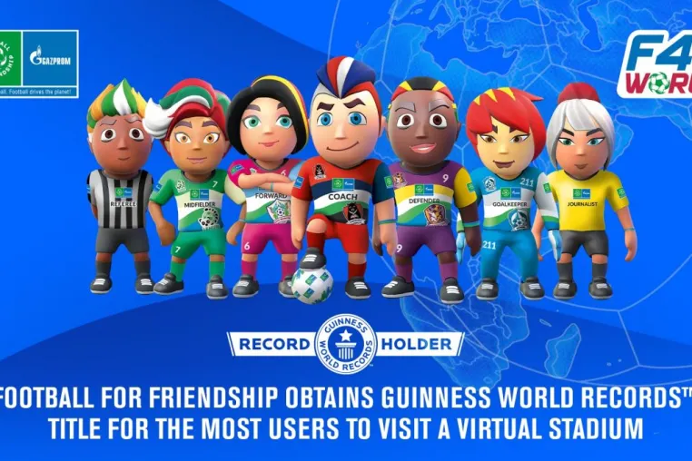 Football for Friendship stellt neuen GUINNESS WORLD RECORDS™ für die meisten Nutzer eines virtuellen Stadions Bild: Football for Friendship stellt neuen GUINNESS WORLD RECORDS™ für die meisten Nutzer eines virtuellen Stadions