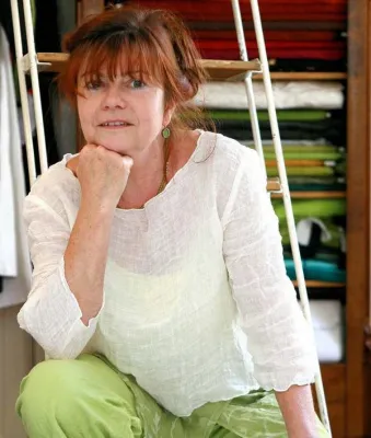 Bild: Textildesign Susanne Hinz: 'Leinen' ist das Thema am Atelier-Samstag im Juni