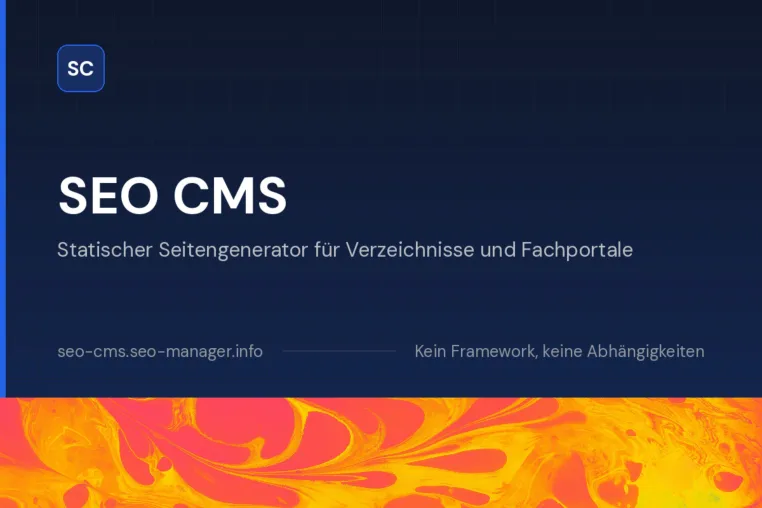 SEO CMS: Statischer Site-Generator für Mehrmandanten-Portale Bild: SEO CMS: Statischer Site-Generator für Mehrmandanten-Portale