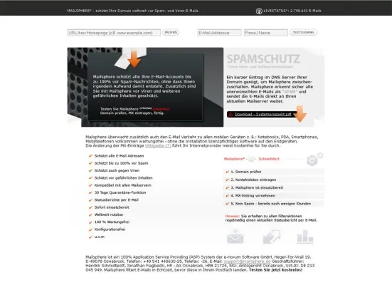 Bild: Spam- Virenschutz - Unternehmen muss weder Software installieren noch Veränderungen am E-Mail-Client vornehmen