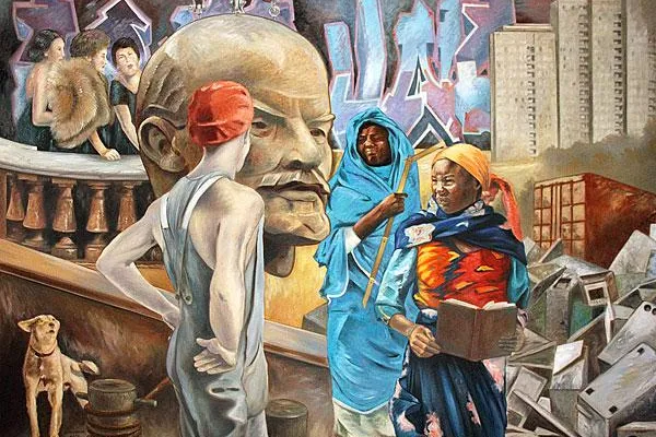 Ausstellungseröffnung "Die Gedanken sind frei" mit Malerei von Uwe Fehrmann im BstU Leipzig Bild: Ausstellungseröffnung "Die Gedanken sind frei" mit Malerei von Uwe Fehrmann im BstU Leipzig