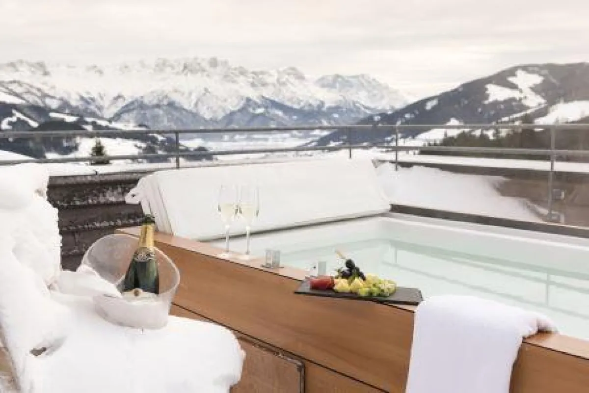 Wohlfühlbad in der Forsthofalm