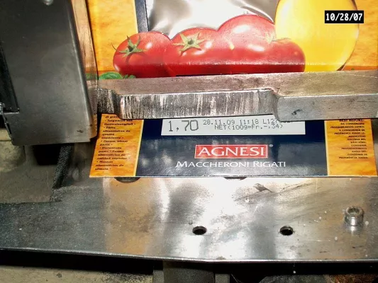 Bild: Italienischer Teigwarenhersteller Agnesi 1824 setzt Kennzeichnungtechnik von Hitachi ein