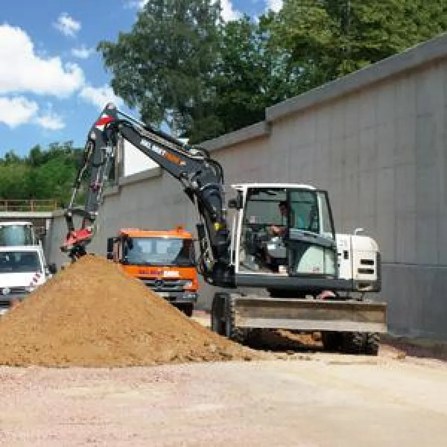 HKL Mietmaschinen im Einsatz beim Ringschluss Ost im Raum Aschaffenburg.