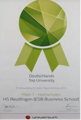 10. Universum Awards Verleihung – ESB Business School auf Platz 1 Bild: 10. Universum Awards Verleihung – ESB Business School auf Platz 1