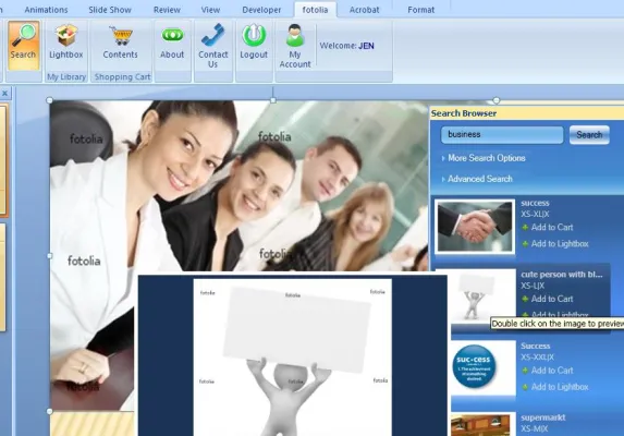 Bild: Kreative Freiheit mit dem neuen Fotolia Add-in für Microsoft Office 2007