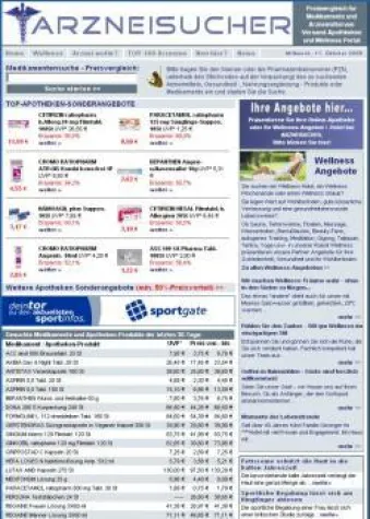 Bild: Arzneisucher.de - erfolgreich gestartet