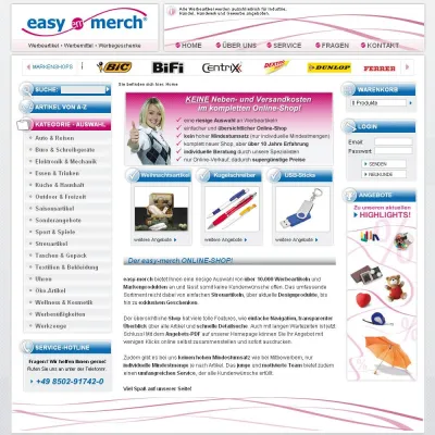 Neuer Werbeartikel-Onlineshop unter easy-merch.com gestartet Bild: Neuer Werbeartikel-Onlineshop unter easy-merch.com gestartet