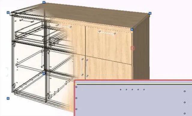 Bild: CNC gefräste Möbel in ElementsCAD für Vectorworks 2017