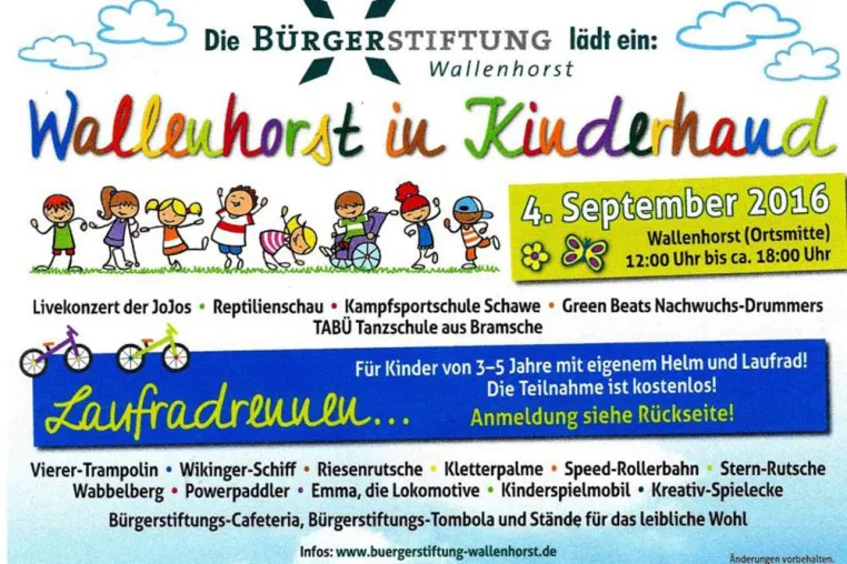 Bild: 14. Kinder- und Familienfest Bürgerstiftung Wallenhorst
