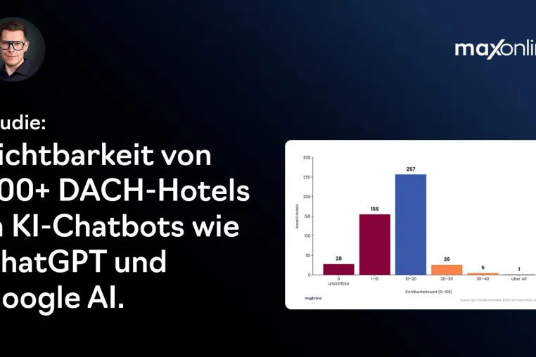 Bild: 93 Prozent der DACH-Hotels werden von KI-Systemen nicht empfohlen