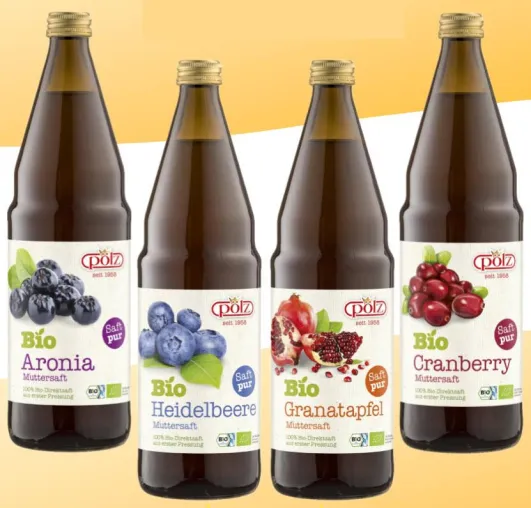 Bild: Muttersäfte 100% Biologisch, 100% Vegan, 100% Direktsaft