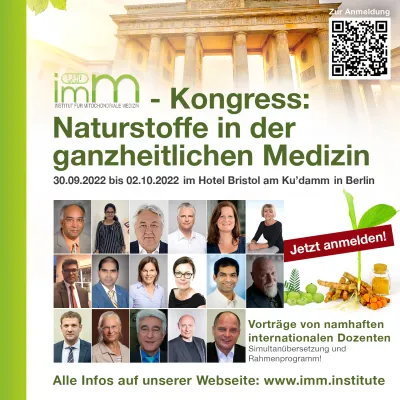Bild: ImM Kongress: Naturstoffe in der ganzheitlichen Medizin