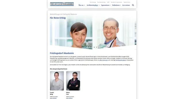 Bild: Die Frielingsdorf Akademie nun mit eigenem Internetauftritt