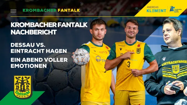 Bild: Krombacher FanTalk: Einblicke, klare Worte und ein emotionaler Moment – Fazit nach dem Auswärtsspiel in Dessau