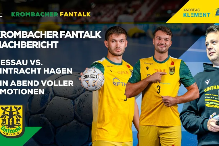 Bild: Krombacher FanTalk: Einblicke, klare Worte und ein emotionaler Moment – Fazit nach dem Auswärtsspiel in Dessau