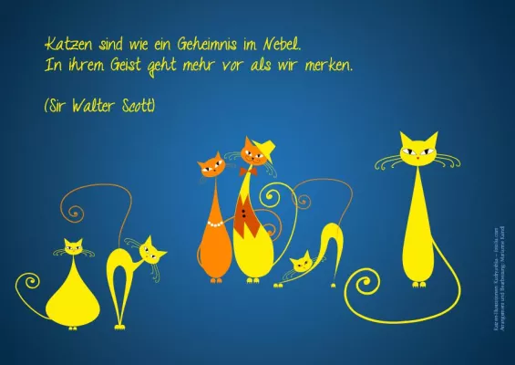 Bild: Autorin Marianne Kaindl verschenkt ab sofort und bis Weihnachten das Katzen-Poster „Geheimnis im Nebel“