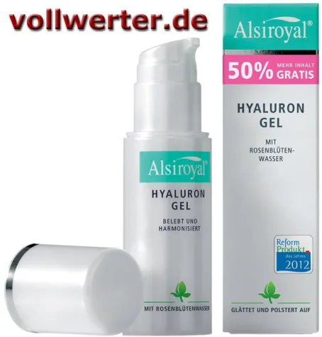 Alsiroyal Hyaluron-Pflegeserie in der Sonderedition - Jubiläums-Sonderangebote im Reformhaus-Shop Bild: Alsiroyal Hyaluron-Pflegeserie in der Sonderedition - Jubiläums-Sonderangebote im Reformhaus-Shop