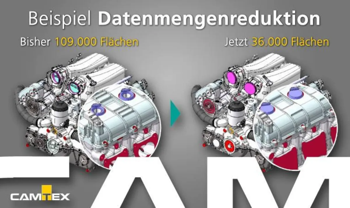 Neu: CADdoctor EX 8 und SX 5 mit spezieller Funktion zur Datenmengenreduktion.