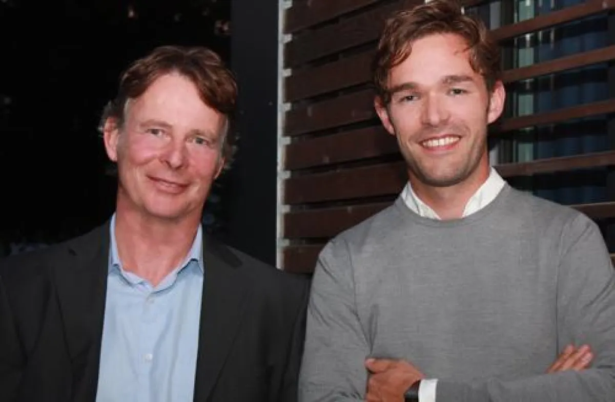 Claus Lemcke, links und Christian Adriaans