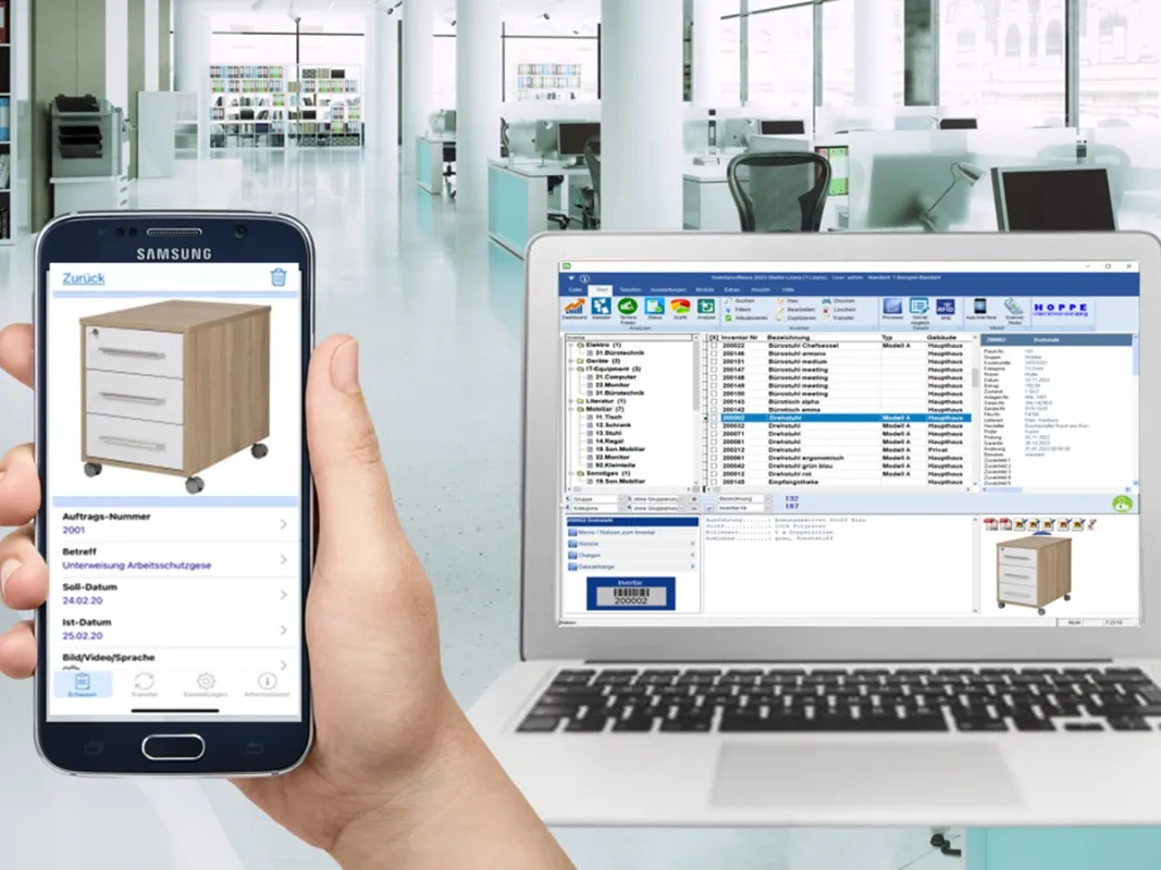 Mobile Inventar-App für Android und iOS