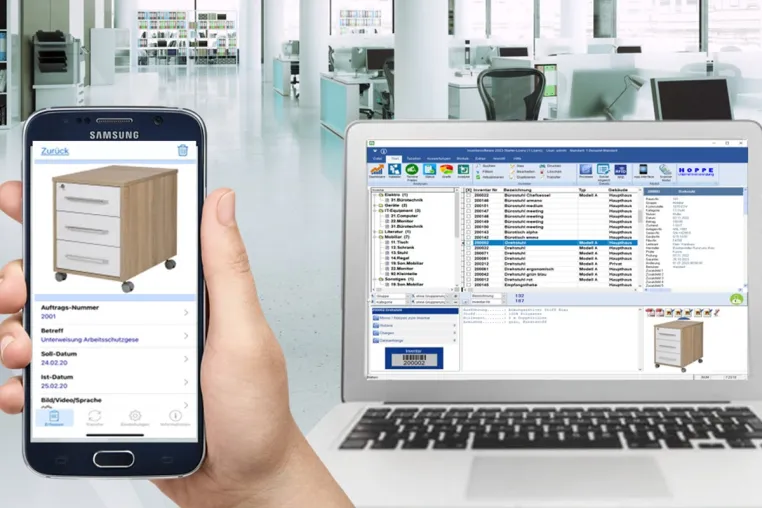Hoppe Unternehmensberatung „Inventarsoftware 2026“: Digitale Inventarverwaltung mit App-Anbindung Bild: Hoppe Unternehmensberatung „Inventarsoftware 2026“: Digitale Inventarverwaltung mit App-Anbindung