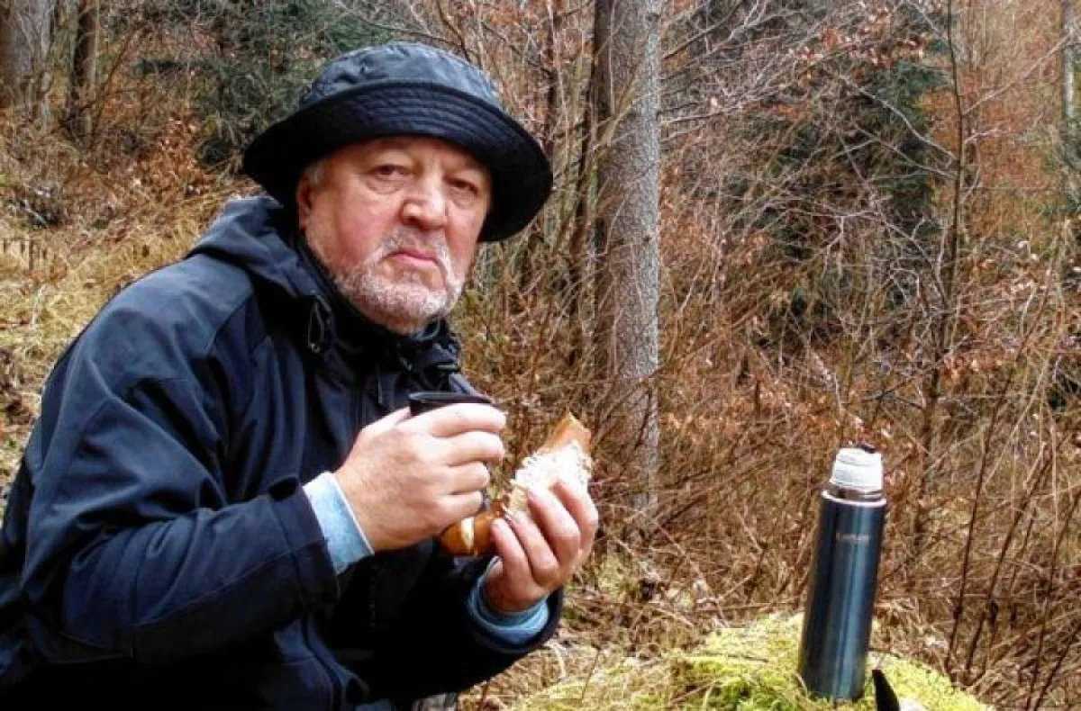 Günther Ascher auf dem Jakobsweg