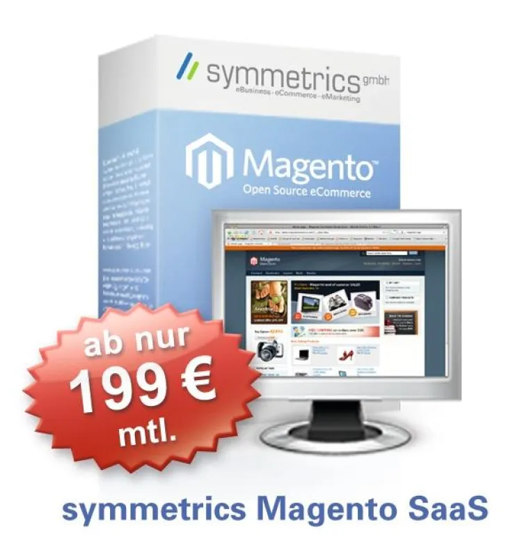 symmetrics SaaS (Software as a Service) mit Magento Commerce