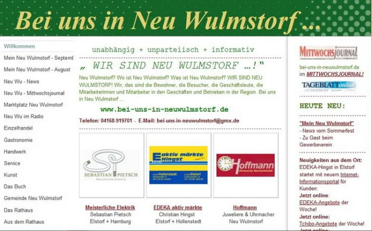 Bild: „Wir sind Neu Wulmstorf“ – Neues Infoportal für die Region spricht Bewohner und Geschäftsleute an
