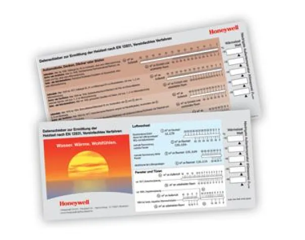 Bild: Ermittlung der Heizlast bestehender Gebäude mit Heizlast-Datenschieber von Honeywell möglich