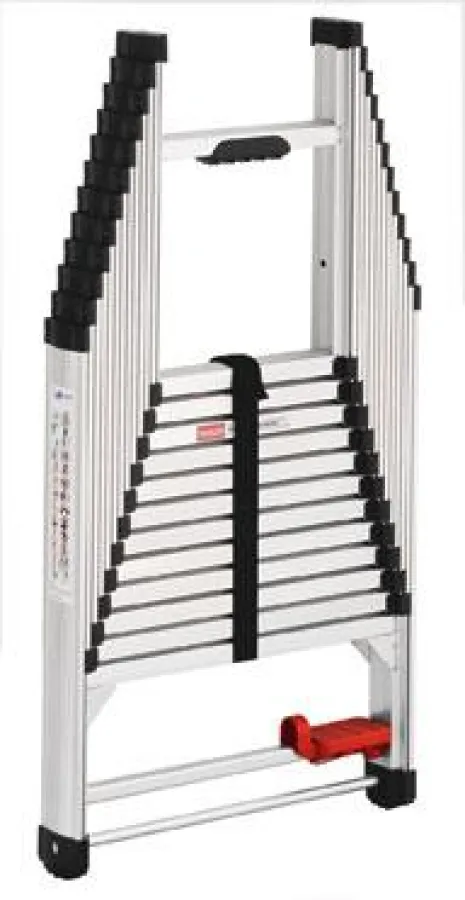 Teleskopleiter mit komfortabler und sicherer Bedienung: Extender von Peddinghaus