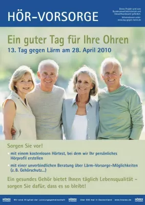 Bild: Ein guter Tag für die Ohren: HÖREX Hör-Experten laden ein zum internationalen Tag gegen Lärm