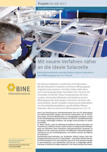 Bild: Mit neuer Kontaktierung zu höherer Effizienz