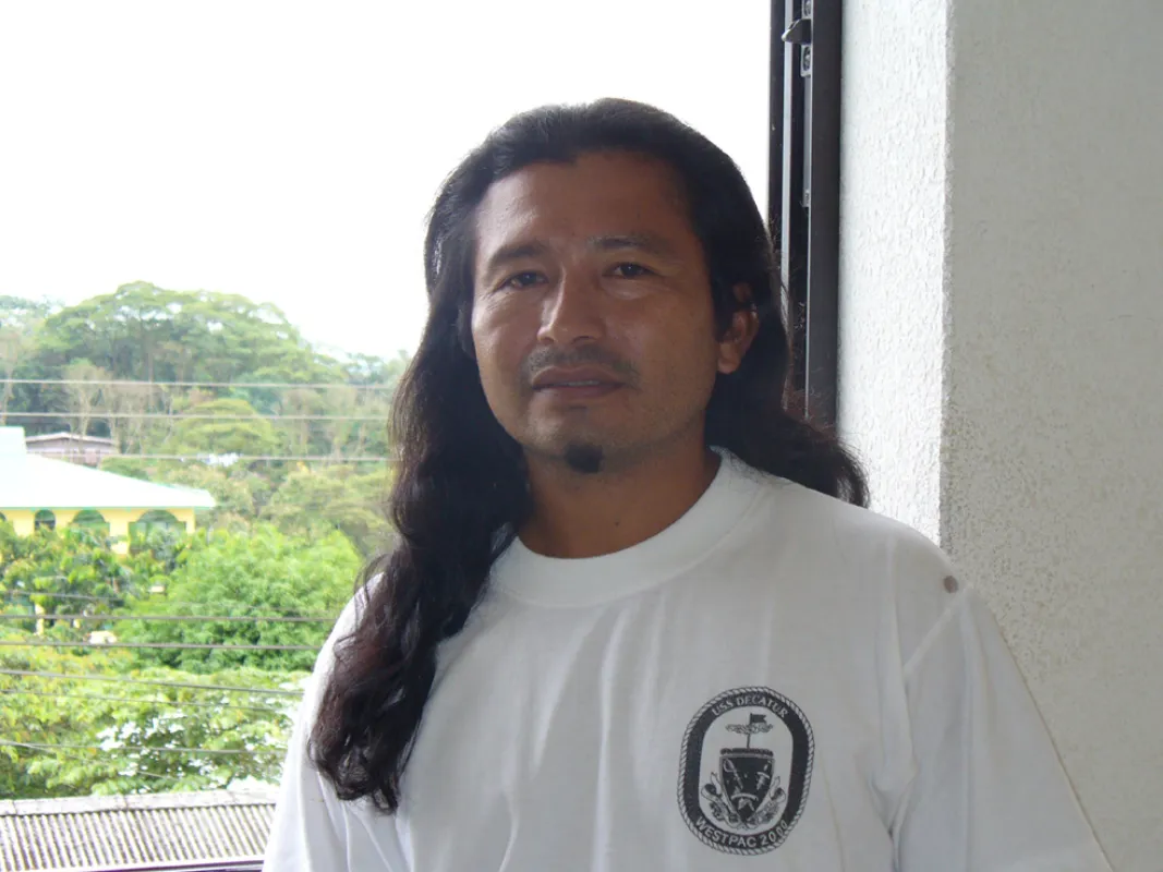 Mario Santi Gualinga vom Volk der Kichwa aus Sarayaku