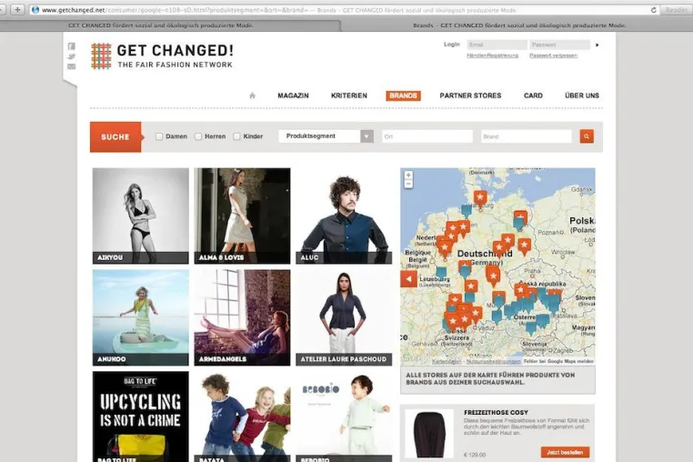 Fair Fashion Finder - GET CHANGED! startet mit neuer Konsumenten-Plattform Bild: Fair Fashion Finder - GET CHANGED! startet mit neuer Konsumenten-Plattform