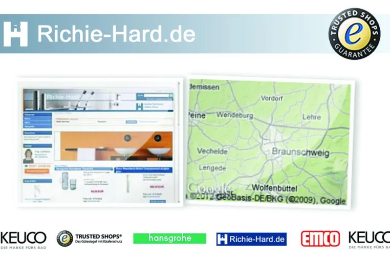 Bild: Der Online Badshop Richie-Hard.de erhält begehrtes Trusted Shop Siegel mit Käuferschutz