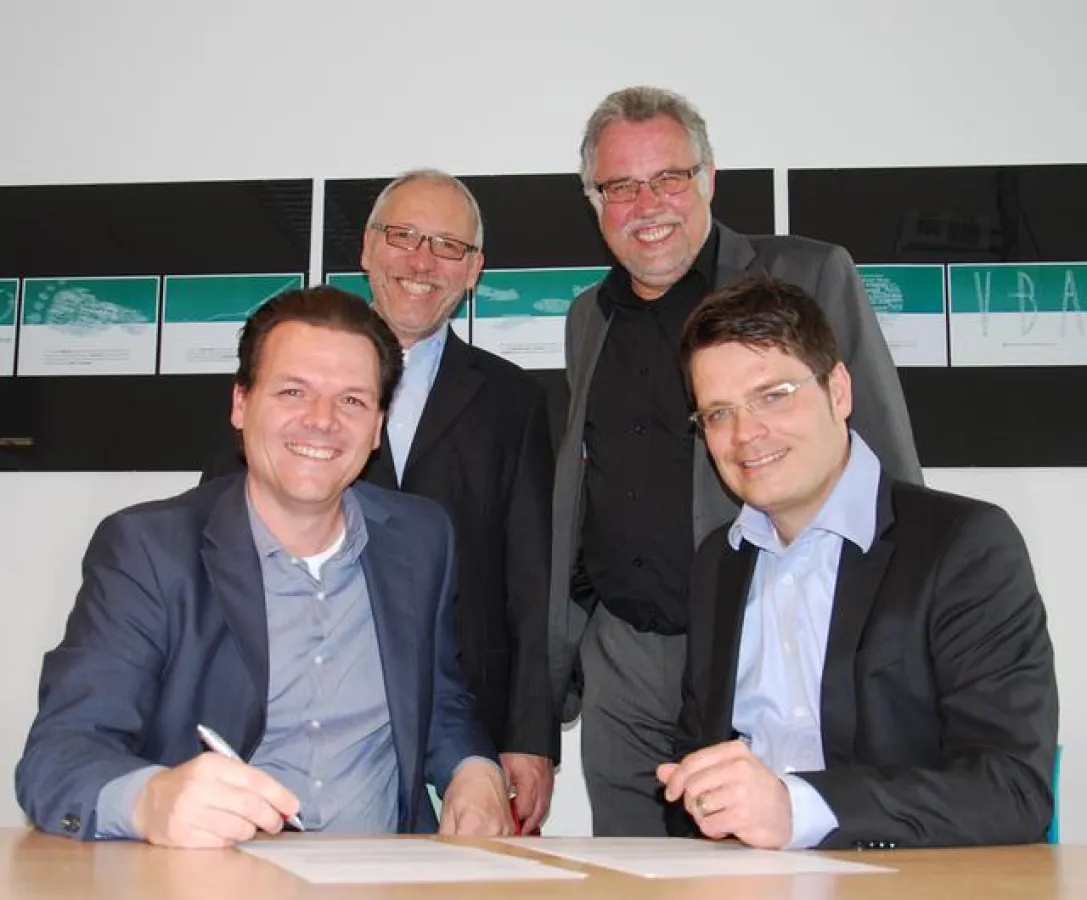 v.l.n.r. Nico Lindner, Klaus Weinberger, Norbert Amthor, Markus Schaumlöffel